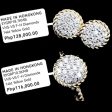 PREORDER | Golden Classic Round Paved Diamond Jewelry Set 14kt Cheap