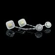 The Archives | Cushion Dangling Yellow Colored Diamond Earrings 14kt Online Hot Sale