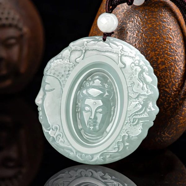 THE VAULT | Genuine Natural Hand Carved Burmese Jadeite Necklace For Cheap