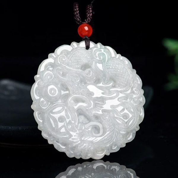 THE VAULT | Natural Hand Carved Myanmar White Jadeite on Sale