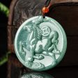 THE VAULT | Genuine Natural Hand Carved Jadeite Zodiac Necklace Cheap