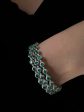 “The Lara” LVNA Signatures™️ Three-Tier Green Colombian Gemstones Diamond Bracelet 18kt | Editor’s Pick on Sale