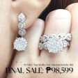 PREORDER | Classic Infinity Round Paved Twin Diamond Jewelry Set 14kt Fashion