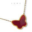 #GOLD2024 | 18K Carnelian Butterfly 20mm Centered Necklace Sale