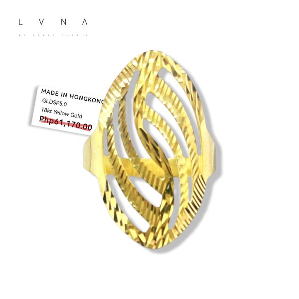 #GOLD2024 | 18K Golden leaf Ring Cheap