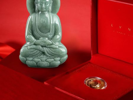 THE VAULT | Genuine Natural Jadeite Buddha Necklace For Sale