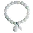 THE VAULT | Natural Hand Carved Myanmar White Jadeite Bracelet Supply