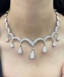 LVNA Signatures™️ Paved Teardrop Bib Diamond Necklace 18kt Discount