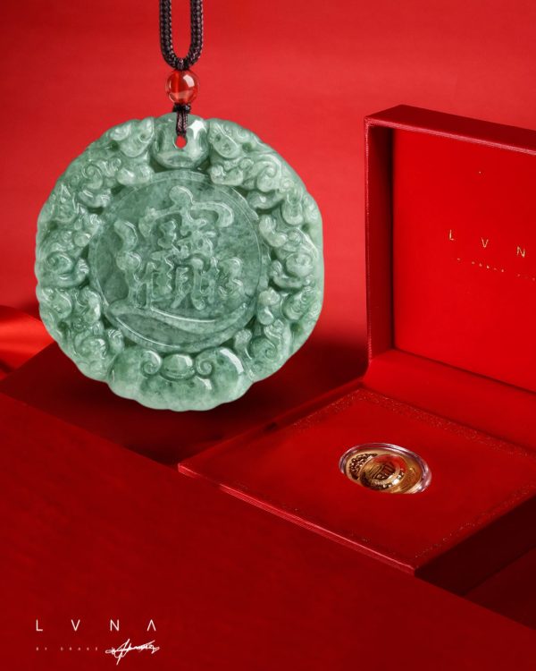 THE VAULT | Genuine Natural Hand Carved Jadeite Zodiac Necklace Online now