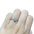 1.22cts L SI2 Radiant Cut Center Paved Diamond Engagement Ring 14kt | GIA Certified Supply