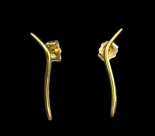 #GOLD2024 | 18K Golden Thorn Stud Earrings Supply