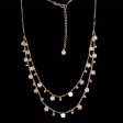 #GOLD2024 | 18K Golden Double Layered Multi-Tone Necklace 18” Discount