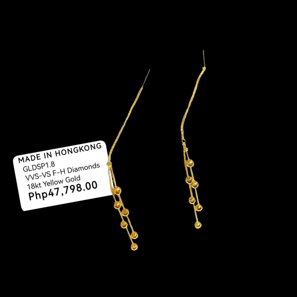 #GOLD2024 | 18K Golden Double Beaded Tictac Earrings on Sale