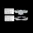 PREORDER | Classic Round Paved Band Twin Pair Diamond Ring 14kt For Sale