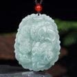 The Vault | Natural Myanmar Pi Xiu Hand Carved Jadeite Necklace For Cheap