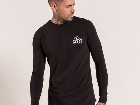 Signature Long Sleeve Tee - Black Sale