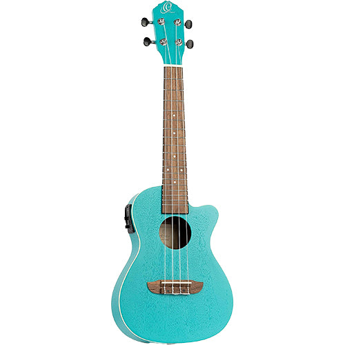 UKULELE ORTEGA EARTH CONCERT LAGOON EQ. C FUNDA For Cheap