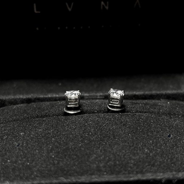 #LVNA2024 | 1.25cts J-K VS2-SI2 Round Brilliant Solitaire Stud Diamond Earrings 14kt Hot on Sale