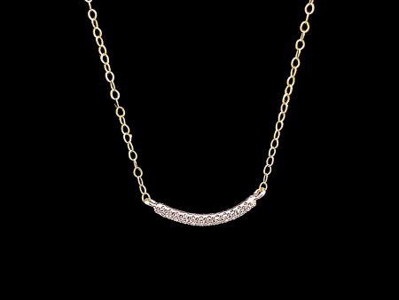 #LVNA2024 | Two-Tone Round Smiley Diamond Necklace 14kt For Discount