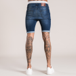 Signature Skinny Stretch Denim Short - Dark Blue Hot on Sale