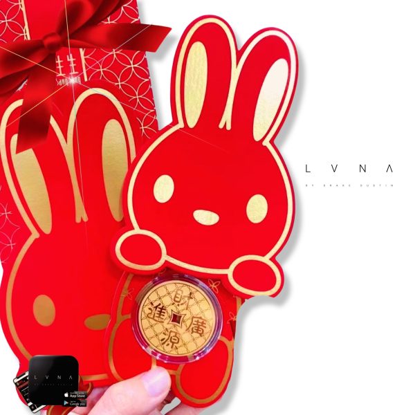 24K Pure Gold Spinning Coin (999.9au) Lucky Bunny Ampao Online Sale