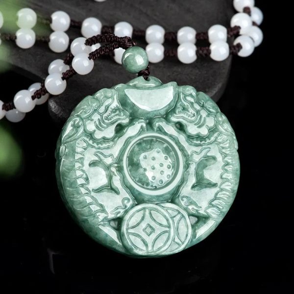 THE VAULT | Genuine Natural Hand Carved Jadeite Tiger Necklace Online Hot Sale