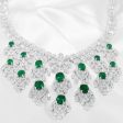 “The Dannielle” A LVNA Signatures Colombian Emeralds & Diamond Royale Necklace | Editor’s Pick Cheap