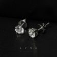 #LVNA2024 | 1.25cts J-K VS2-SI2 Round Brilliant Solitaire Stud Diamond Earrings 14kt Hot on Sale