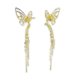 #GOLD2024 | Golden Butterfly Dangling Earrings 18kt Online now