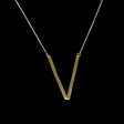 #GOLD2024 | 18K Large Golden Alphabet Letter Necklace 18kt 20” Online Hot Sale