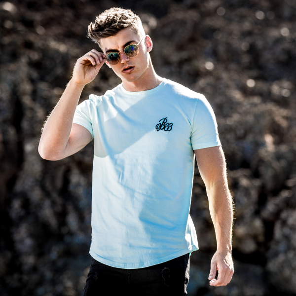 Signature Tee - Light Blue Discount