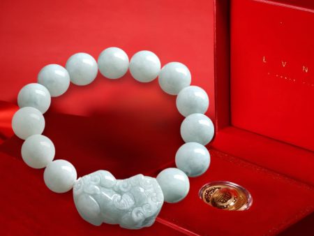 THE VAULT | Genuine Natural Hand Carved Jadeite Pixiu Bead Bracelet Supply