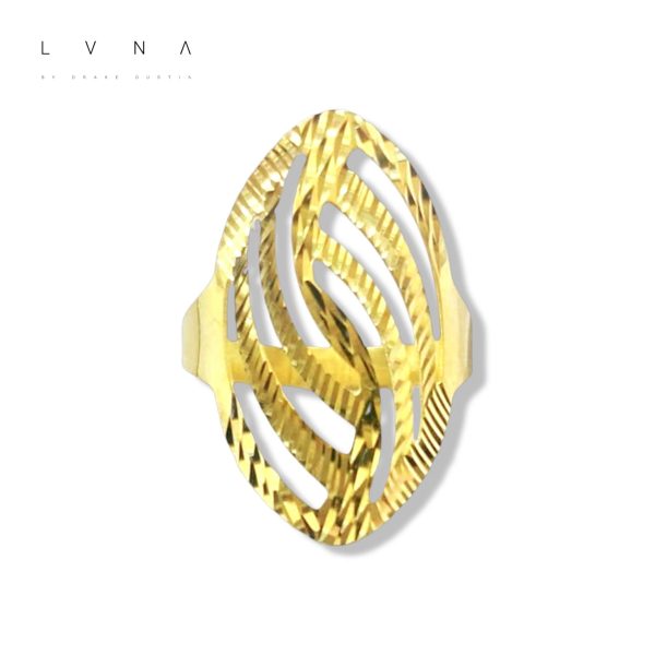 #GOLD2024 | 18K Golden leaf Ring Cheap