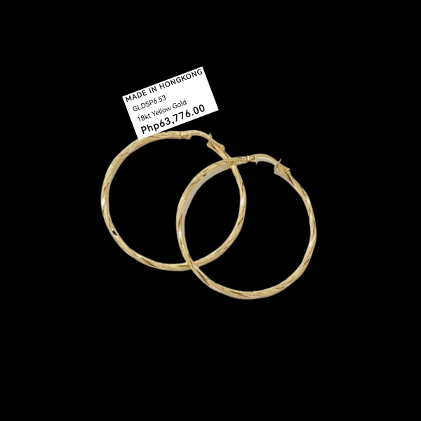 #GOLD2024 | 18K Golden Large Hoop Earrings Online Sale