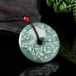 THE VAULT | Genuine Natural Ping An Hand Carved Jadeite Necklace Sale