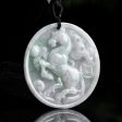 THE VAULT | Genuine Natural Myanmar Hand Carved Jadeite Zodiac Necklace Cheap