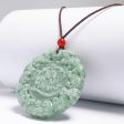 THE VAULT | Genuine Natural Hand Carved Jadeite Zodiac Necklace Online now