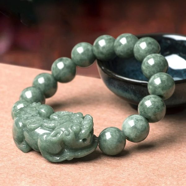 THE VAULT | Genuine Natural Jadeite Pixiu Bead Bracelet Fashion