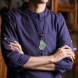 THE VAULT | Genuine Natural Hand Carved Jadeite Goddess Necklace Online Sale