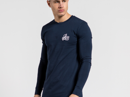 Signature Long Sleeve Tee - Midnight Navy For Cheap