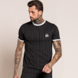 Turo Tee - Black Pinstripe Cheap