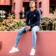 Signature Long Sleeve Tee - Midnight Navy For Cheap