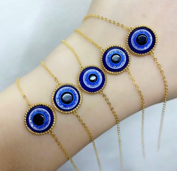 The Vault | Blue Evil Eye Diamond Bracelet 18kt Online