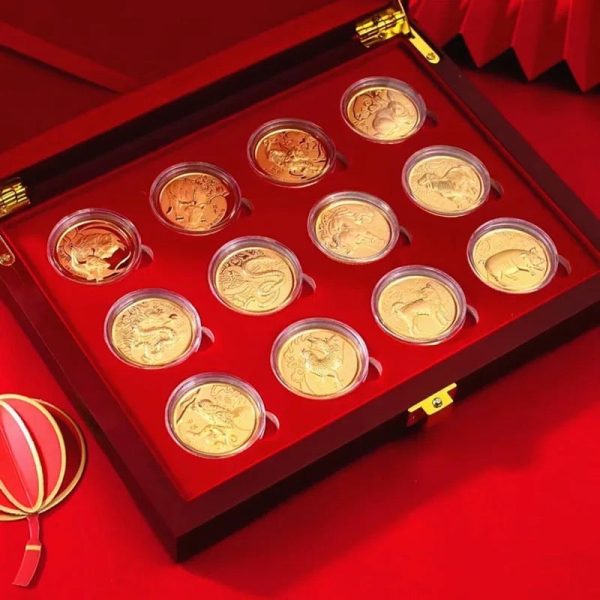 THE VAULT | 24K Zodiac Gold Coins (999.9au) in Luxury Wooden Case Online now