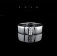 The Vow | Men’s Trinity Diamond Wedding Ring Band 14kt on Sale