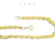 #GOLD2024 | 18K Golden Unisex Rope Bracelet For Discount