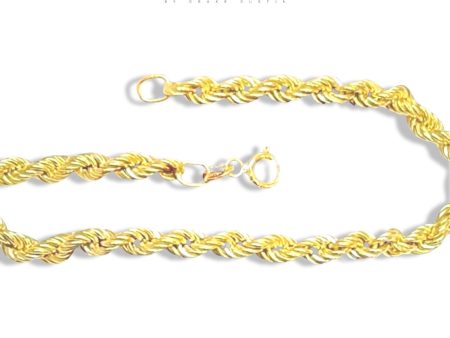 #GOLD2024 | 18K Golden Unisex Rope Bracelet For Discount