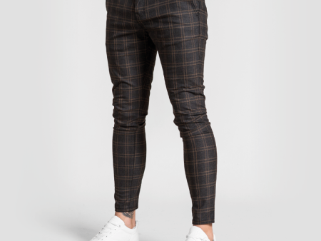 Korver Chino - Sand Check For Discount