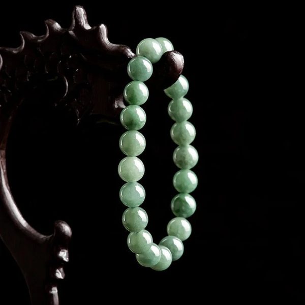 The Vault | Small Genuine Natural Jadeite Bead Bracelet Online Sale