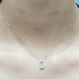 #LVNA2024 | Pear Diamond Paved Diamond Necklace in 16-18” 18kt For Sale